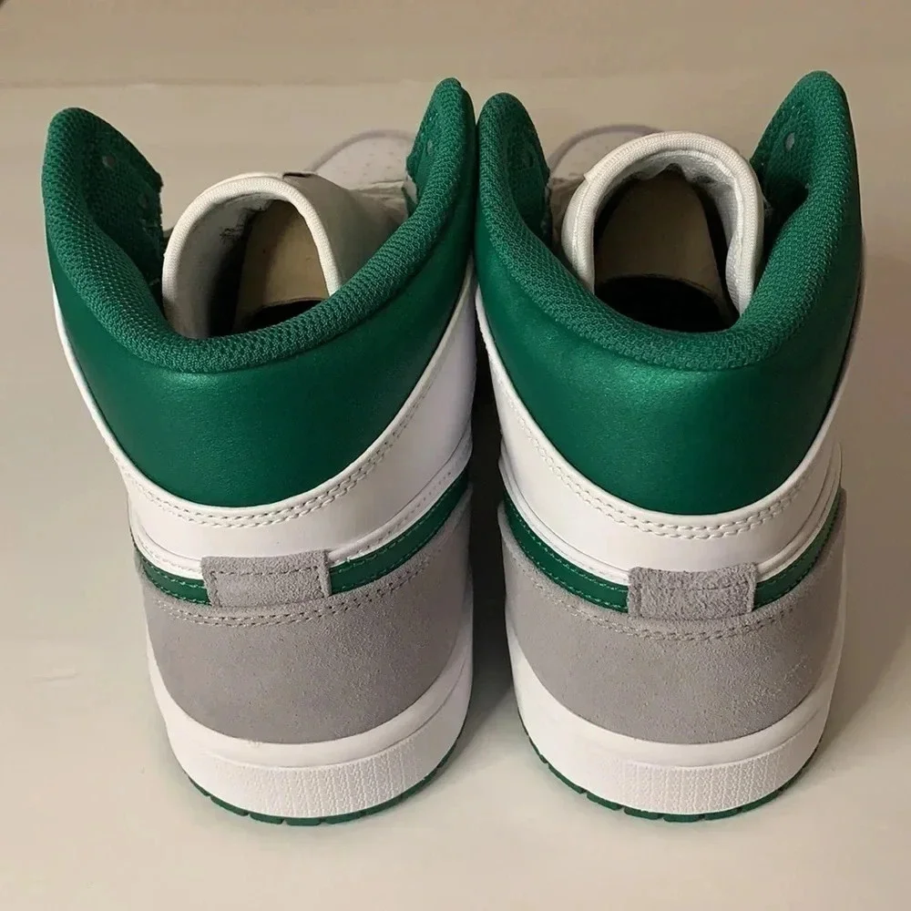 Jordan 1 Mid Sneakers Pine Green, White